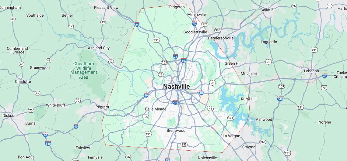 Service Area Map